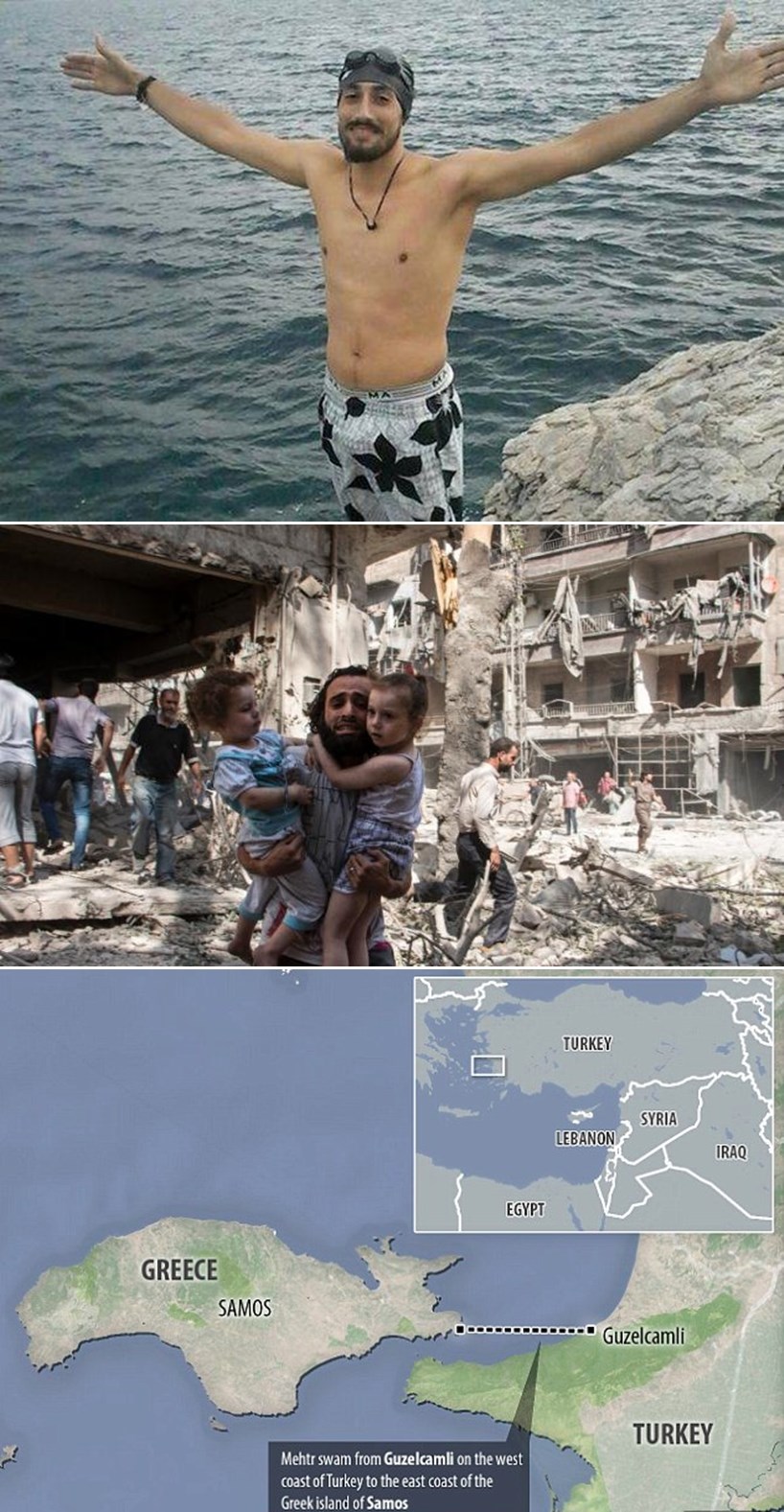 Sirijski izbjeglica se sedam sati plivajući borio s morem da bi spasio obitelj