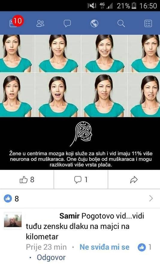 Jeste li znali da žene imaju bolje osjetilo vida od muškaraca? Samir zna i za što ga najviše koriste!