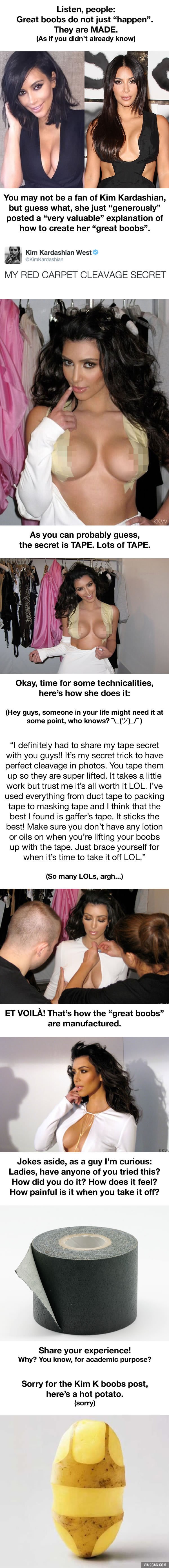 Kim Kardashian otkrila tajnu savršenih sisa i za umrijeti od smijeha je!