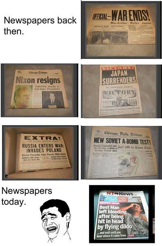 Novine nekad i sad: Smijurija od žutila