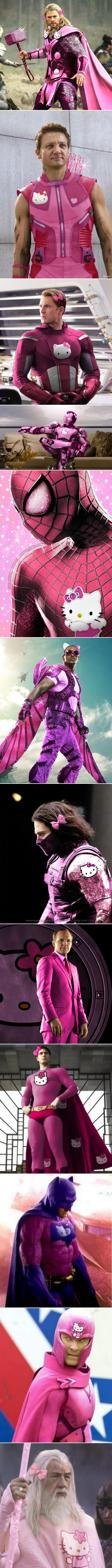 Galerija: Mačo superheroji "helokitizirani"