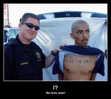 Tetovirao si poruku za policiju