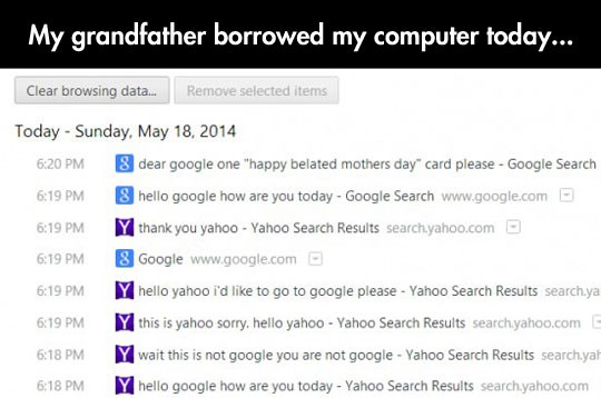 Deda se dočepao kompjutera