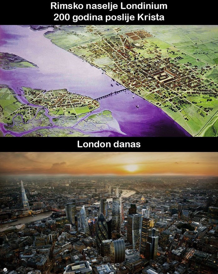 Kako se London promijenio u 1800 godina