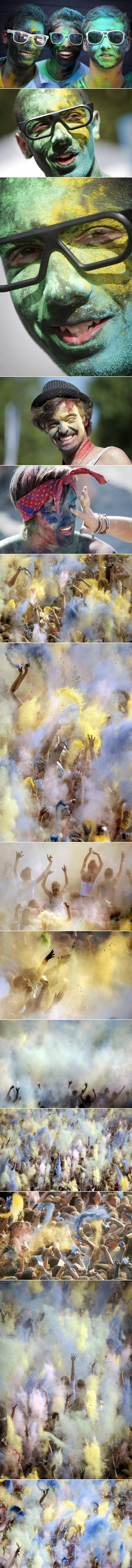 Kul ulični festival na kojem se svi farbaju u šareno :)