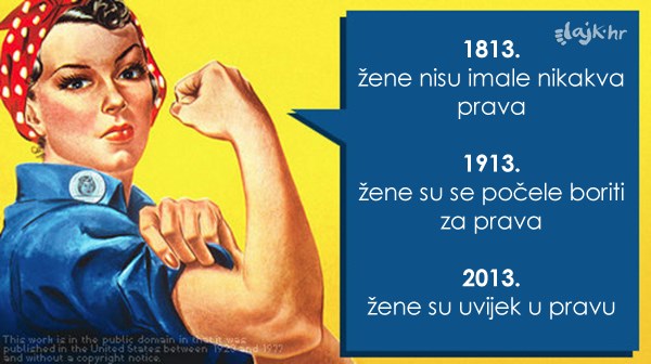 Današnja prava žena su..