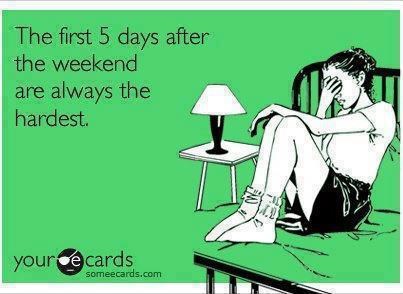 Najteži je tjedan nakon vikenda