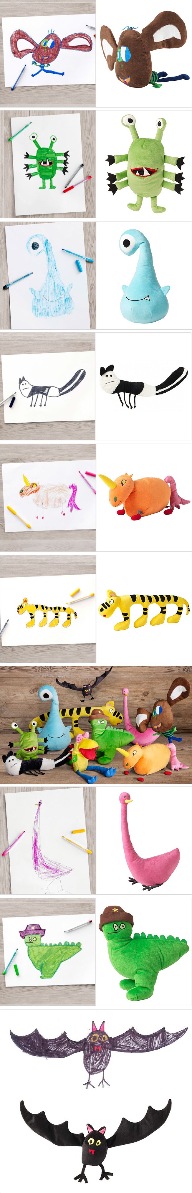 Ikea je napravila preslatke igračke po uzoru na dječje crteže