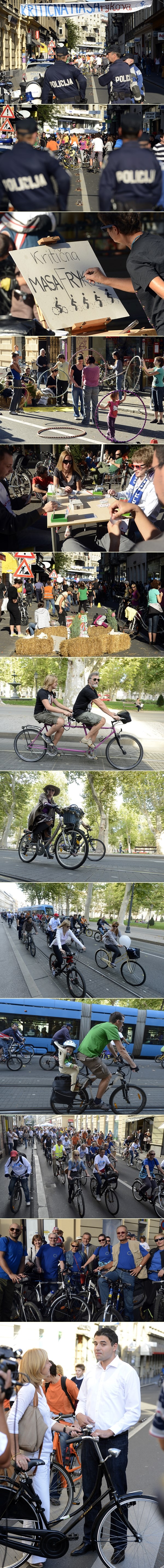 Dan bez automobila: Centar Zagreba za bicikliste i pješake