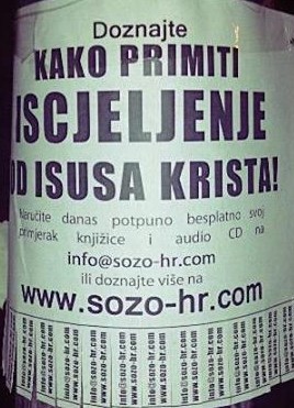 Ni njemu ne ide biznis: Isus mora oglašavati po stupovima?