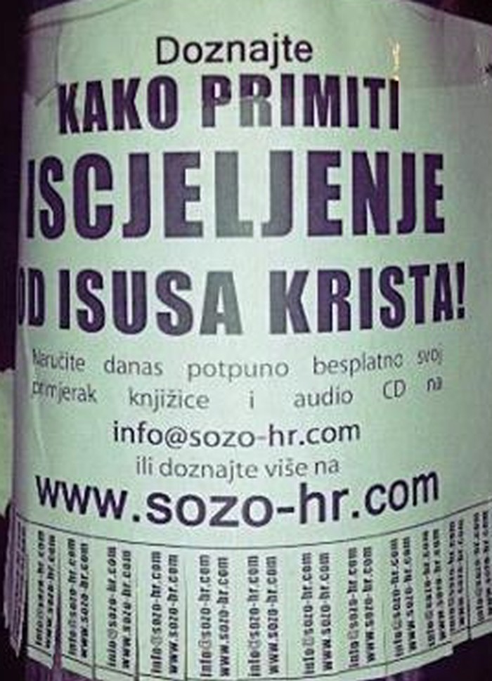 Ni njemu ne ide biznis: Isus mora oglašavati po stupovima?