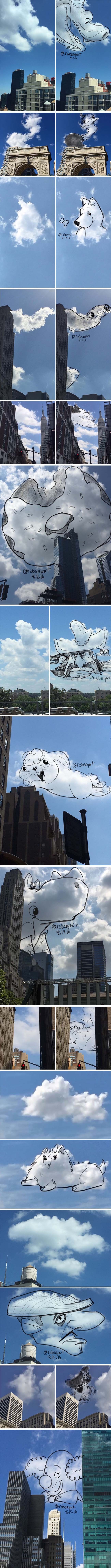 GALERIJA: U običnim oblacima vidi razne likove, pogledajte u što ih je pretvorio!