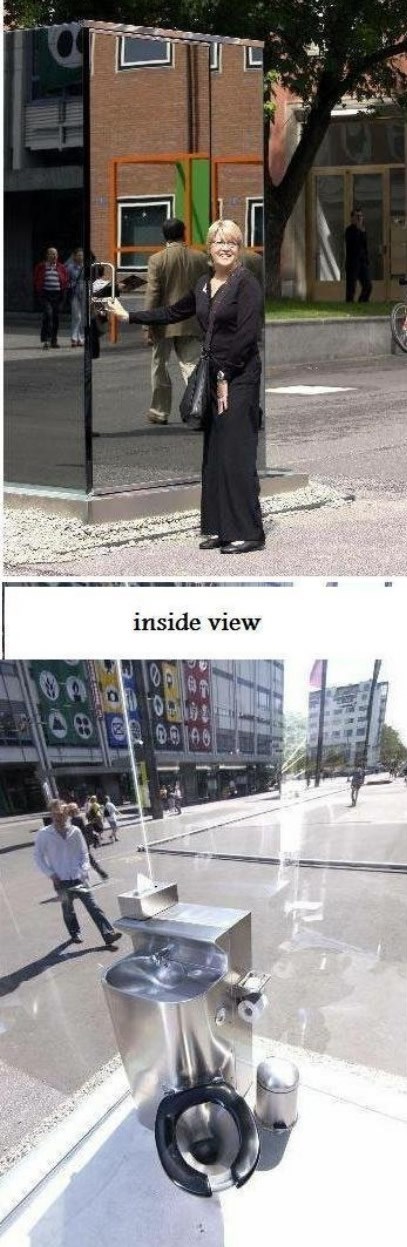 Tko bi se usudio koristiti ovaj prozirni javni WC?