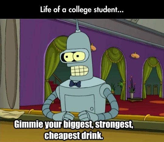 Studentski život u jednoj rečenici