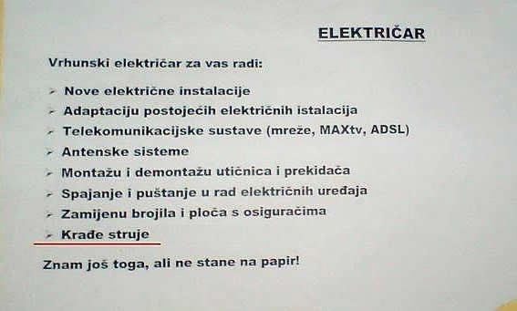 Krade ti se struja - obavi to profesionalno!