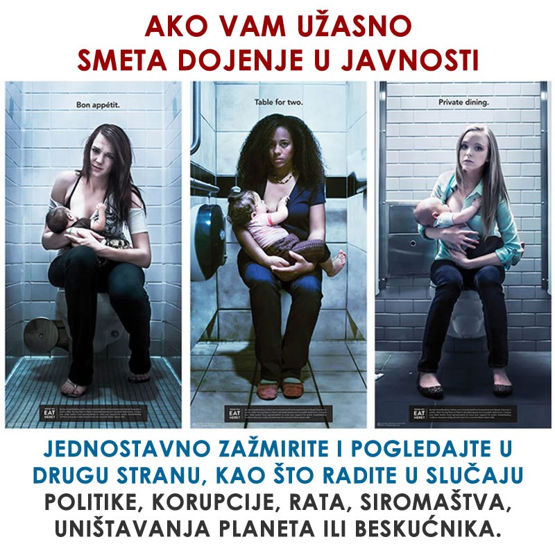 Divljate oko dojenja? A oko siromaštva i gladi?