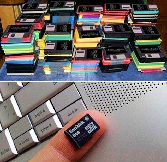 Zamisli brda disketa za 2-3 današnja filma