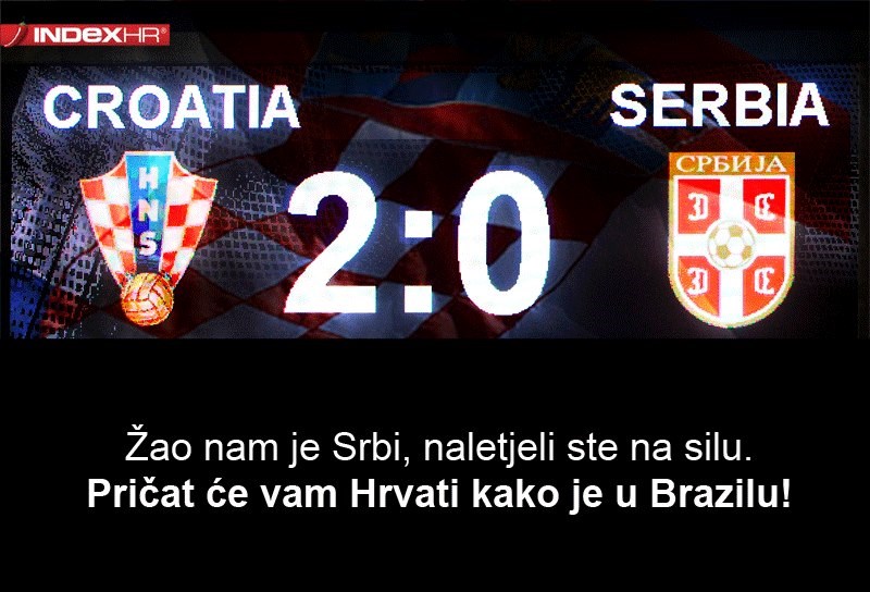 Hrvatska - Srbija 2:0