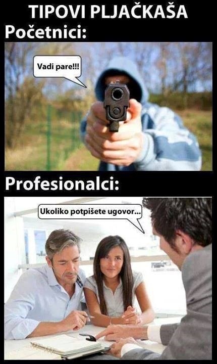 Pljačke banaka su prošlost, sad banke kolo vode