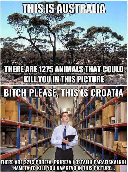 Hrvatska opasnija od svih australskih životinja zajedno!