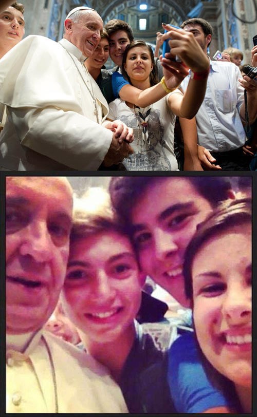 I Papu Franju roknuli na Instagram: "Selfie" s papom hit