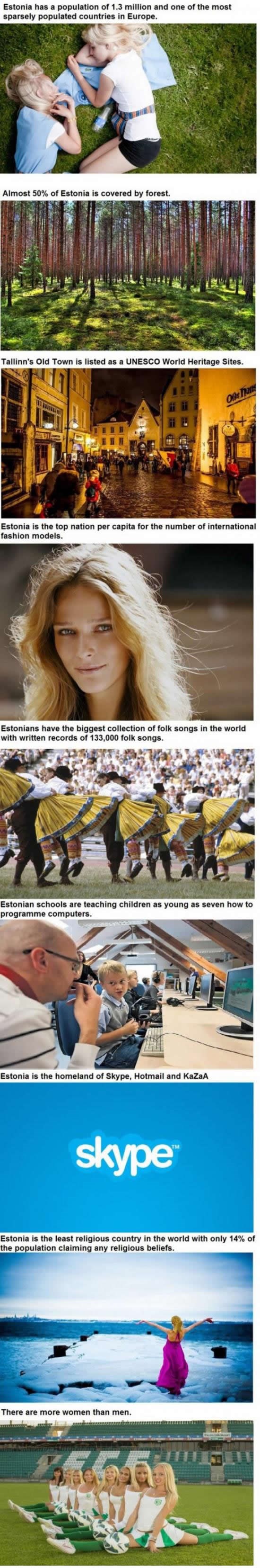 Rajska Estonija: Supermodeli, priroda i mir