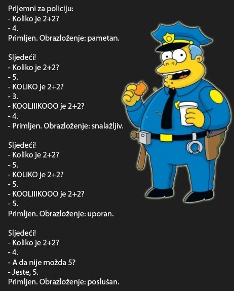 Prijemni za policiju