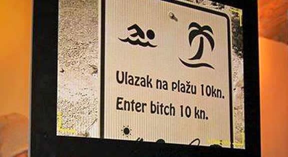 Hrvatski biser nebuloznih prijevoda za turiste