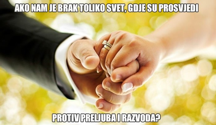 Svetost braka je laž?