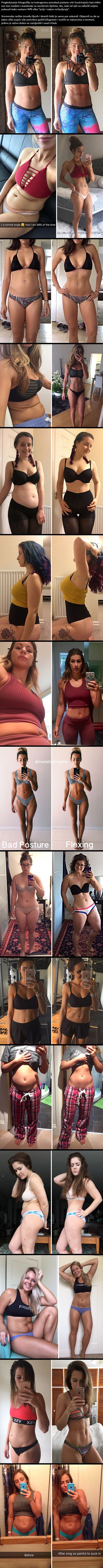 Ove fotografije otkrivaju pravu istinu o fitness slikama i napretku u mršavljenju!