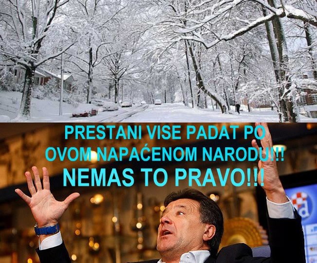 Mamić prokleo snijeg na Uskrs 2013.