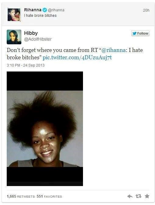 Rihanna se bahati, a bila je sirotinja