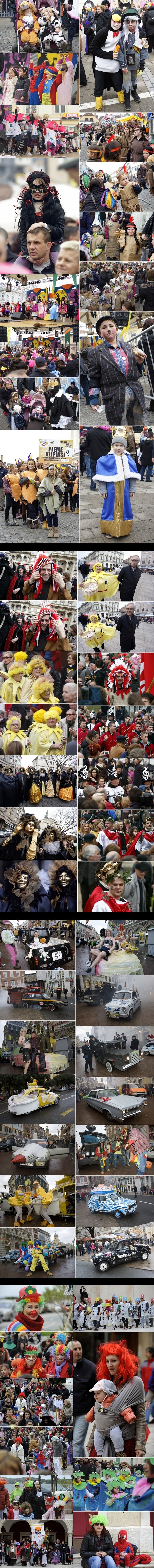 Maškare okupirale Samobor, Zagreb, Rijeku, Šibenik...