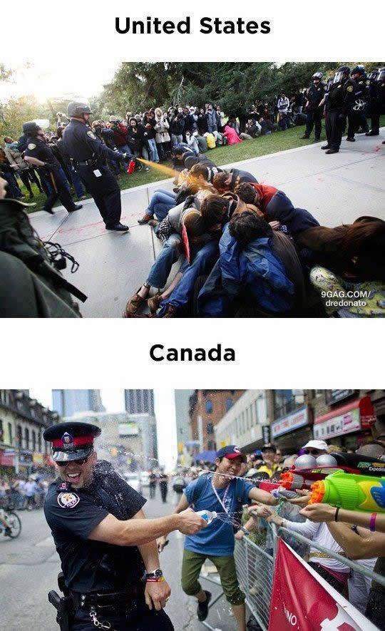 U Americi suzavac u oči, u Kanadi zezancije s murjom