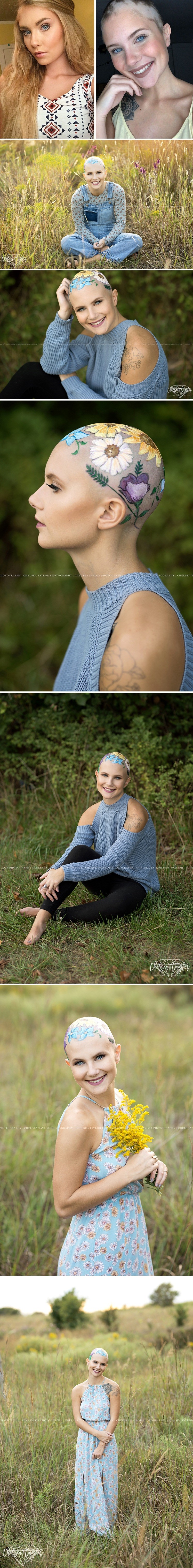 Mama je satima prije slikanja oslikavala glavu svoje kćeri kojoj opada kosa, a rezultat je predivan