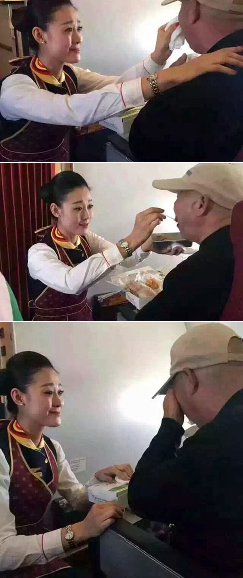 Ljubaznost ove stjuardese nepokretnog je djedicu natjerala u suze