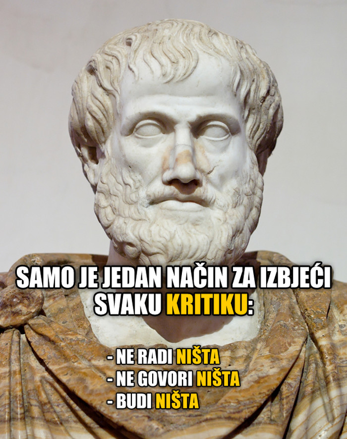 Za one koji se boje kritike