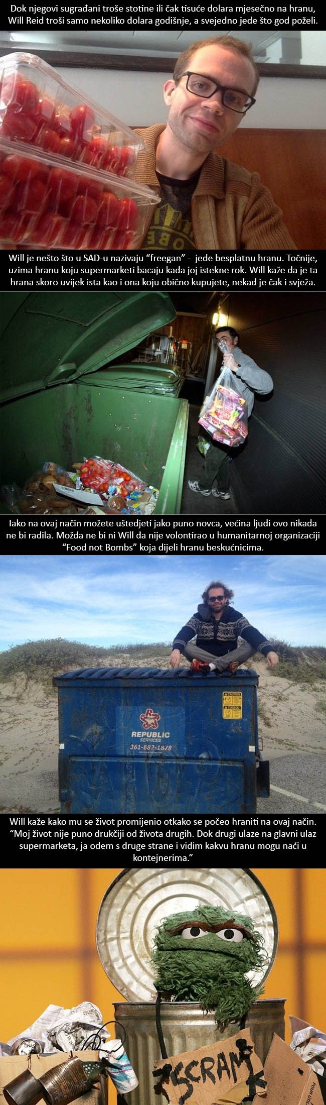 Ovaj čovjek na hranu troši samo nekoliko dolara godišnje, saznajte kako!