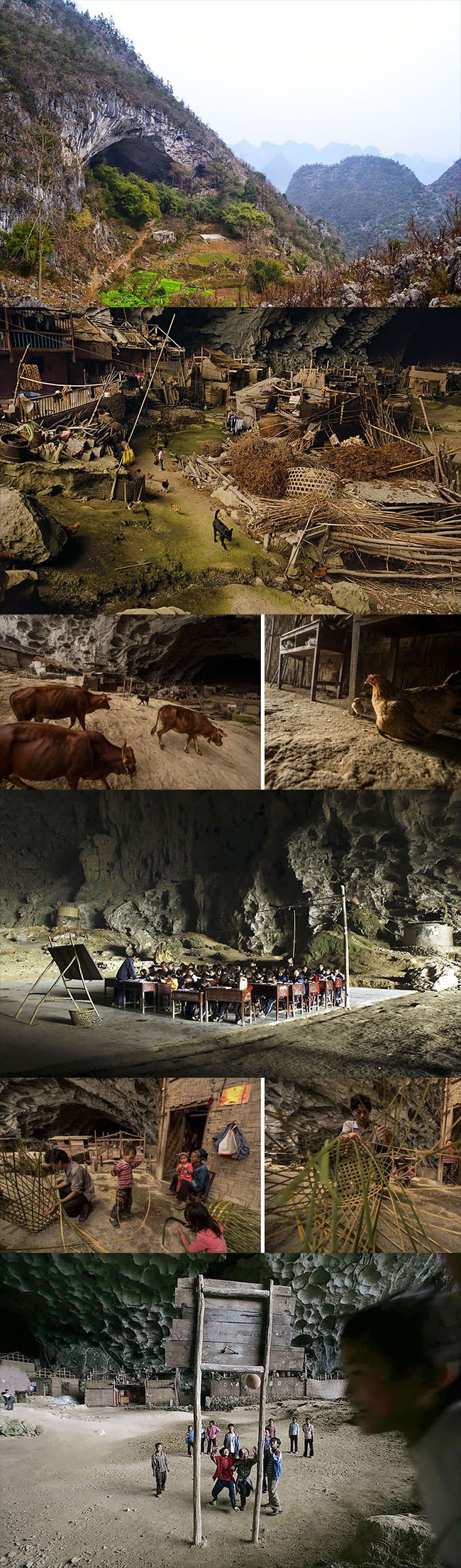 GALERIJA: U ovoj pećini živi preko 100 ljudi! Imaju kuće, farme, čak i košarkaško igralište!