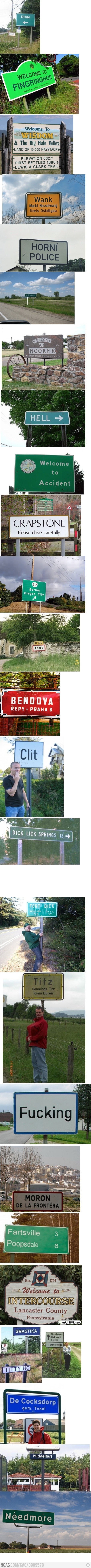 Najprostačkija imena gradića i sela na svijetu