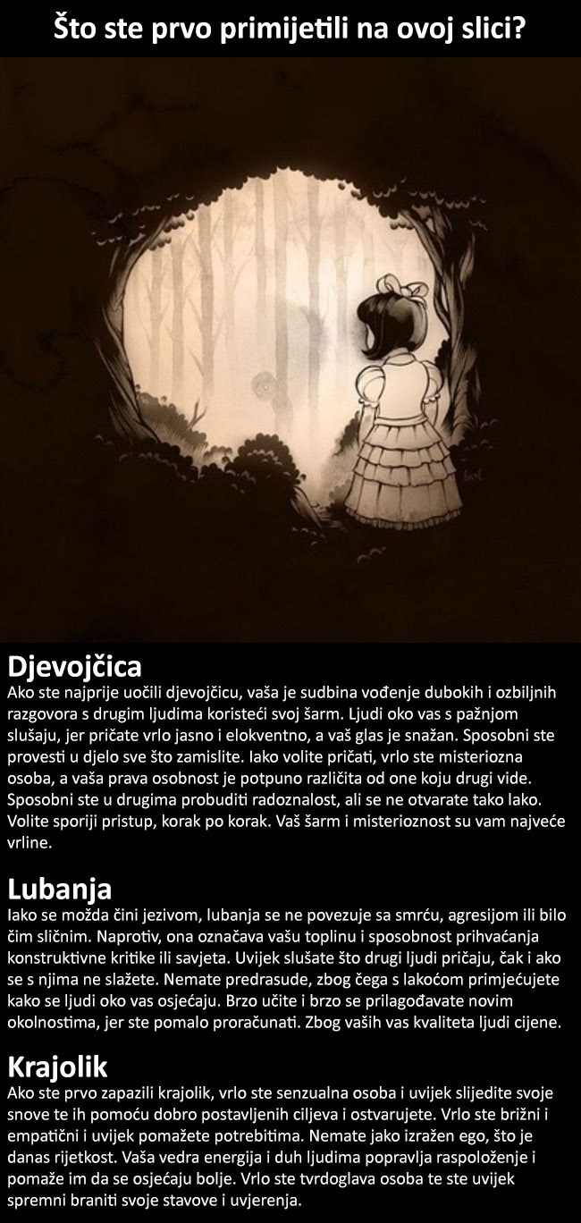 Što ste prvo primijetili na ovoj slici? Odgovor na pitanje će vam otkriti tajne vaše osobnosti!