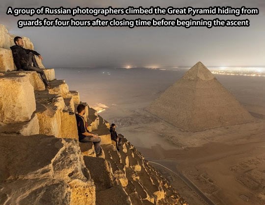 Pogled s vrha Velike piramide