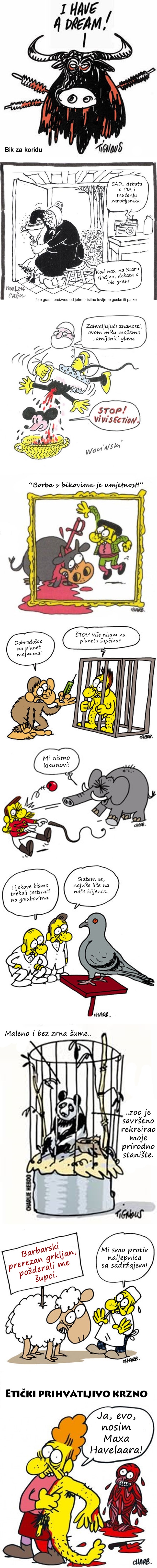 Galerija: Charlie Hebdo se borio i za prava životinja