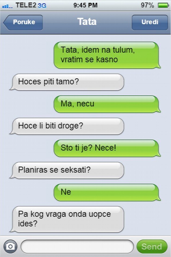 Tata zna, zato se sluša roditelje!