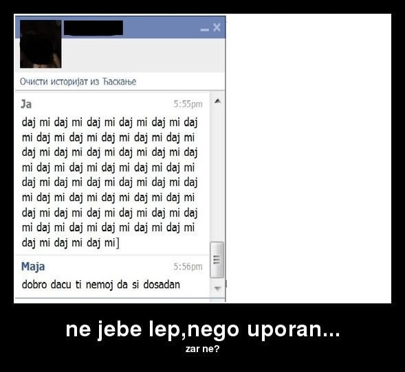 Upornost je majka.. mnoge djece