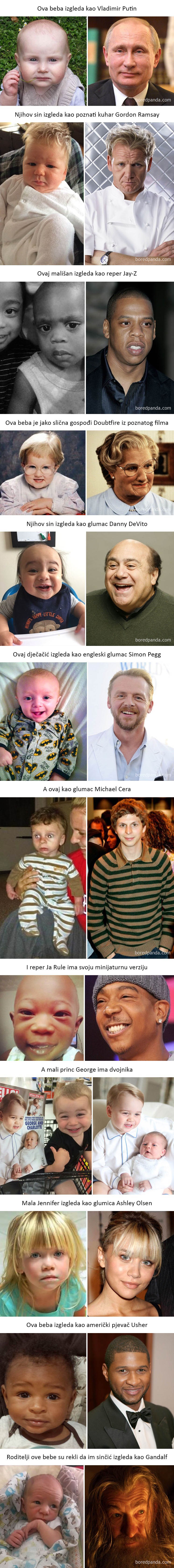 Ove bebe su posebne, izgledaju kao poznate osobe!