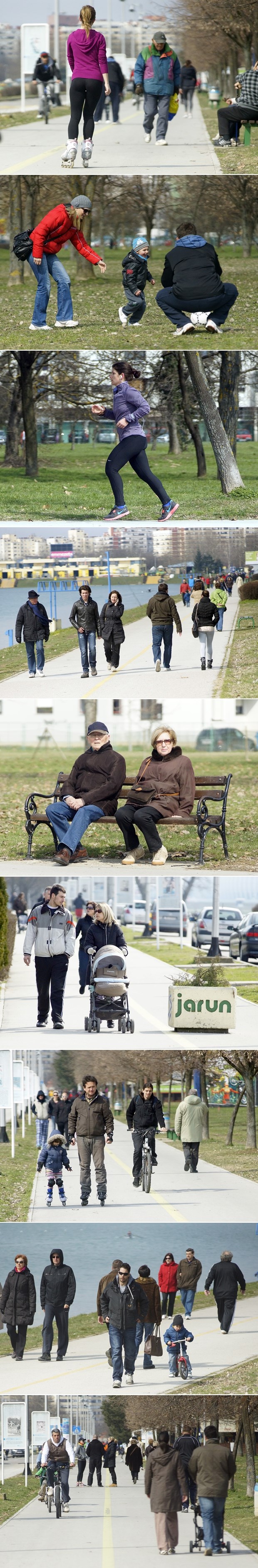 Topli vikend izmamio Zagrepčane na Jarun