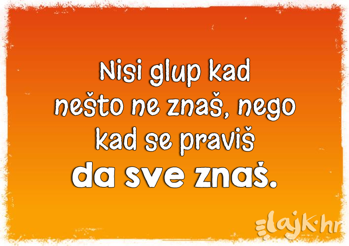 Glupima ovo ne ide u glavu