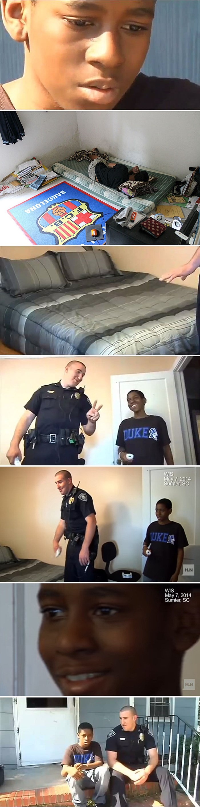 Kad je ovaj trinaestogodišnjak rekao da želi pobjeći od kuće, policajac je ušao njegovu sobu i ostao šokiran