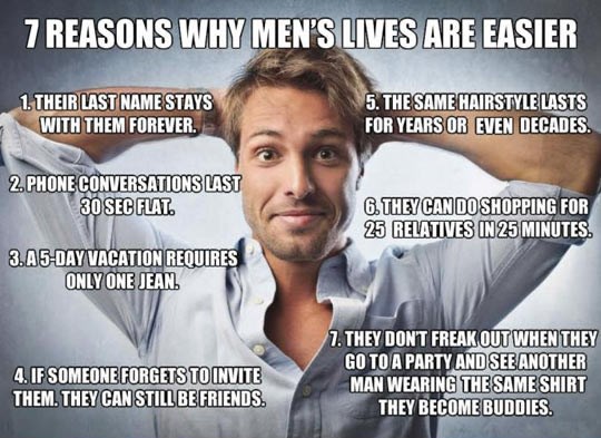 Zašto je muškarcima lakše nego ženama?